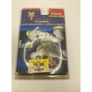 Vintage Toy Story 2 Buzz Lightyear Border Stick-Ups Wall Decals Sealed 15FT
